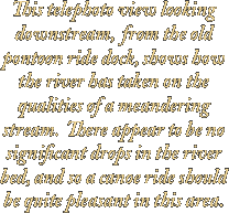 This telephoto view looking downstream,